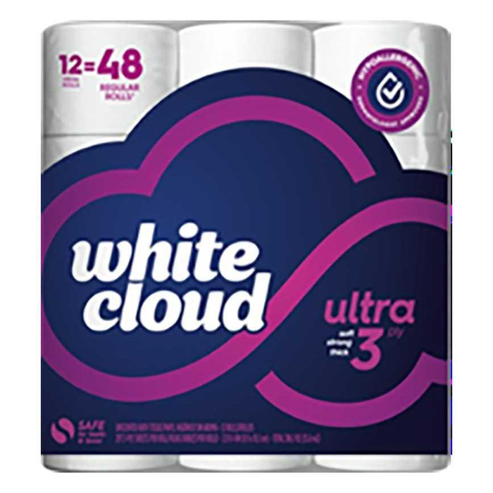 White Cloud Ultra Roll Toilet Paper 12 pk.