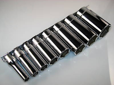 Whitworth socket set deep well 6 point 3/8" drive Koken 8 piece sockets set
