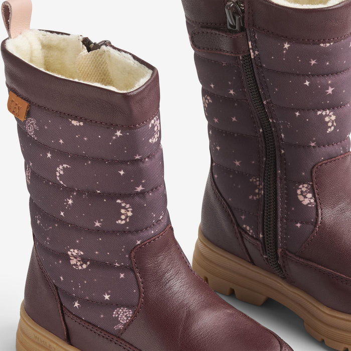 Wheat Footwear Winterboot Koa Tex Winter Footwear 9675 plum truffle stars