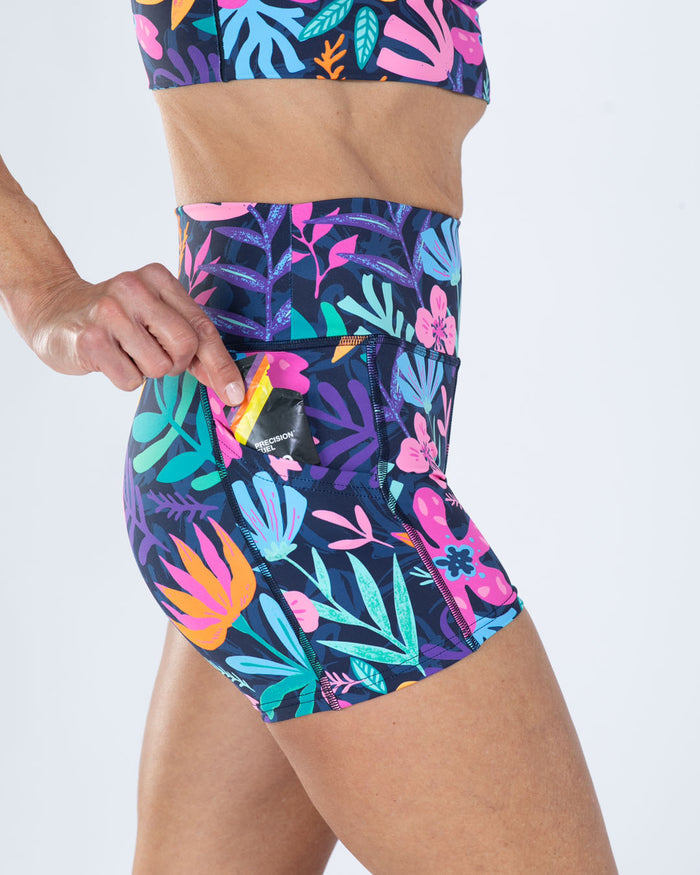 Zoot Sports RUN SHORTS 4" INSEAM Women's Ltd Run 4" Pulse High-Rise Short - Florescence