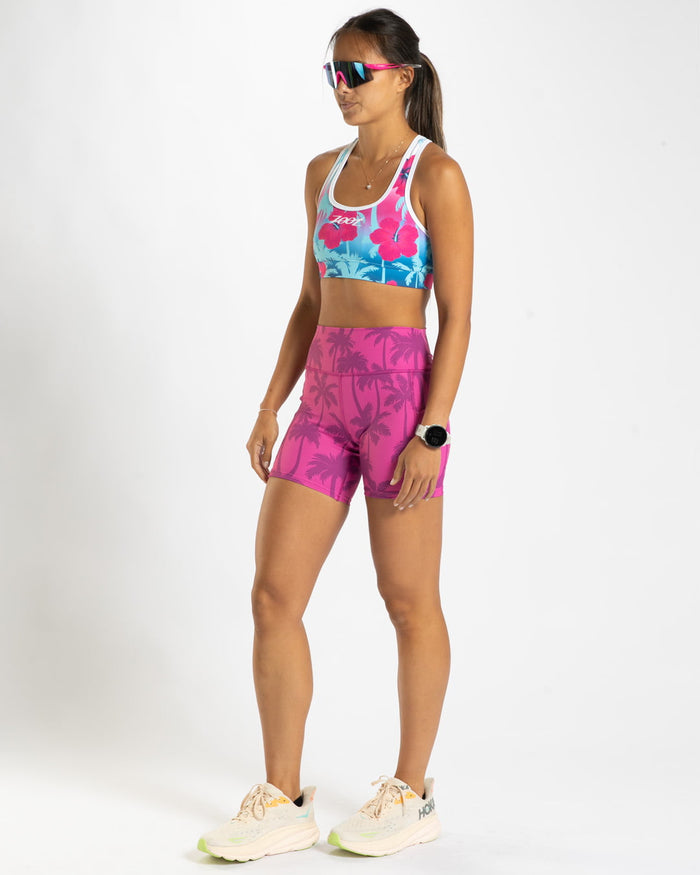 Zoot Sports RUN SHORTS 6" INSEAM Women's Ltd Run 6" Pulse High-Rise Short - Paradise