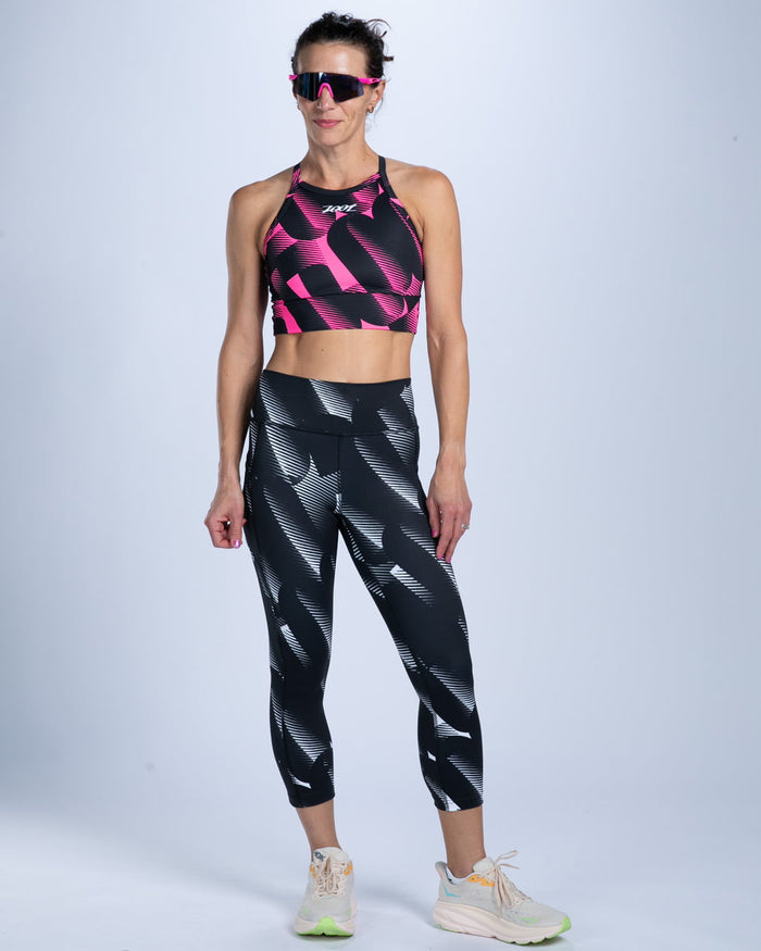 Zoot Sports RUN CAPRIS Women's Ltd Run Pulse High-Rise Capri - Icon