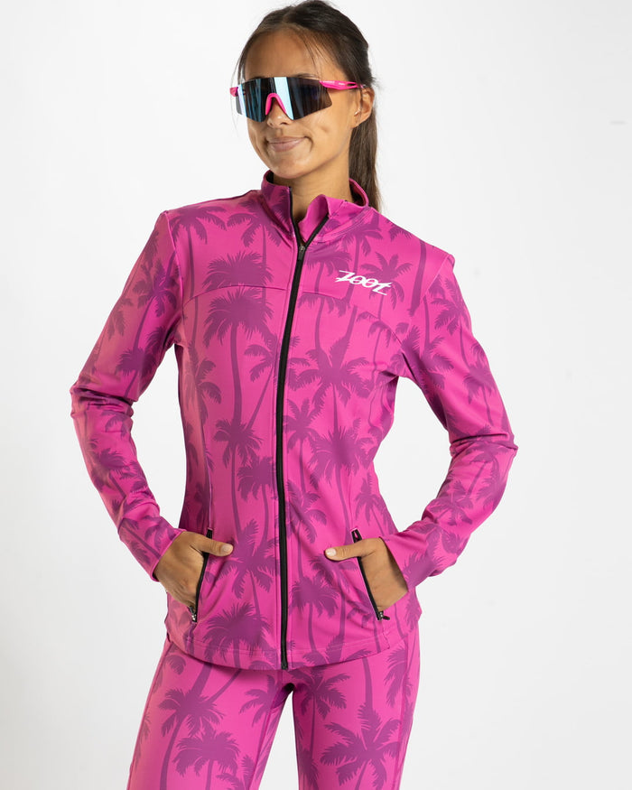 Zoot Sports TRACK JACKETS Women's Ltd Run Pulse Jacket - Paradise