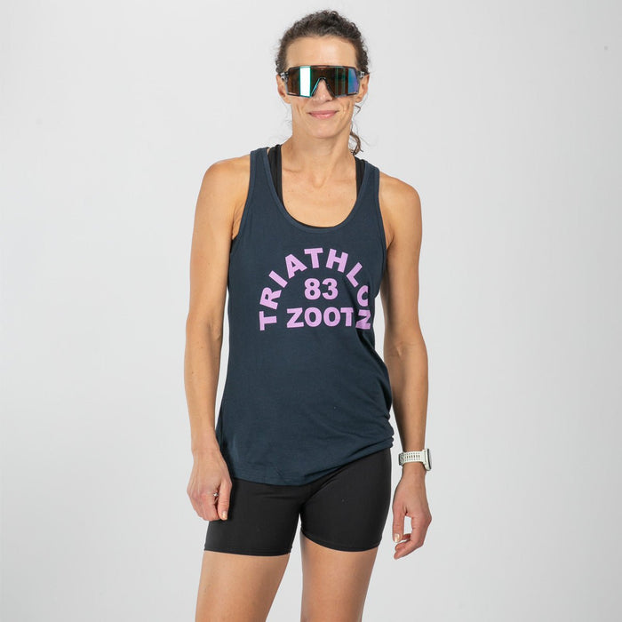 Zoot Sports LIFESTYLE Women's Triathlon Arch Racerback Tank - Midnight Navy