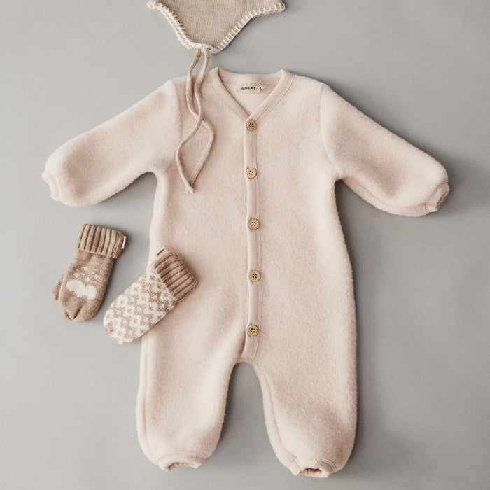 Wheat Wool Wool Fleece Suit Levi Jumpsuit 1356 pale lilac