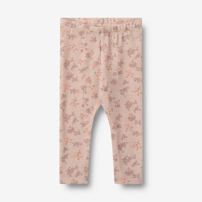 Wheat Wool Wool Leggings Agi | Baby Legging 1358 lilac flowers