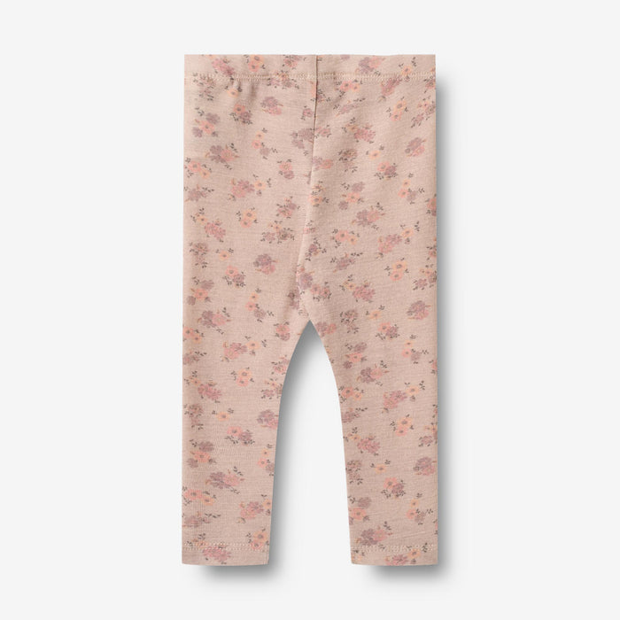 Wheat Wool Wool Leggings Agi | Baby Legging 1358 lilac flowers