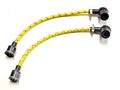 Yellow Spark Plug Wires woven cloth wire set Triumph T120 TR6 T100 650 500