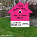 your neighborhood real estate agent yard sign PixelsPrinted