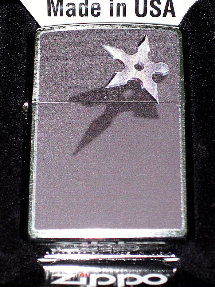 Zippo cigarette lighter Five Pointed Throwing Dart BS Star Ninja shuriken NEW